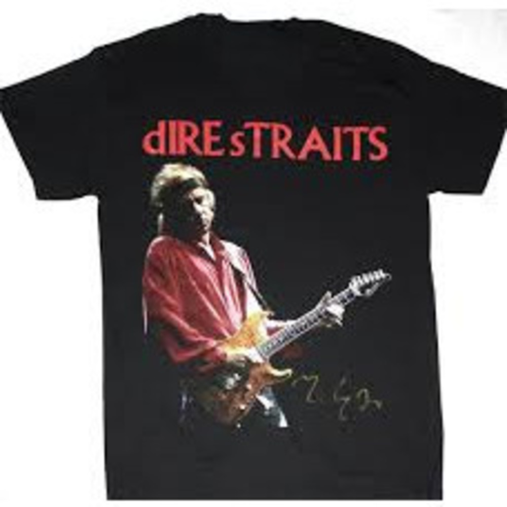 DIRE STRAITS MARK KNOPFLER  BLACK T-SHIRT